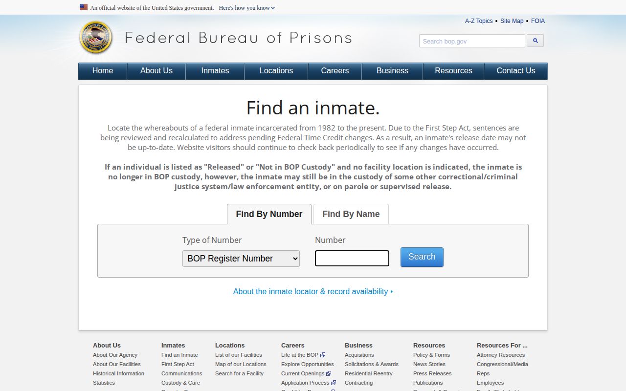 FCI Yazoo City Medium federal released status record
